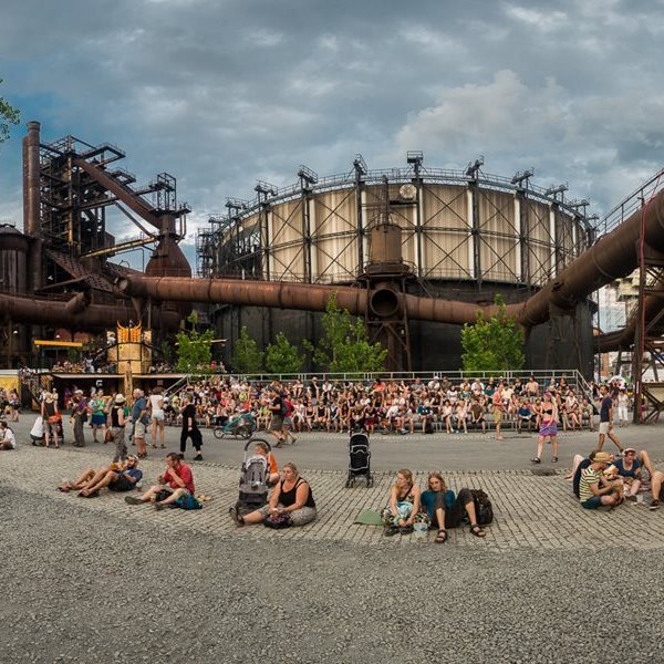 The Gong Auditorium inside a former gasometer