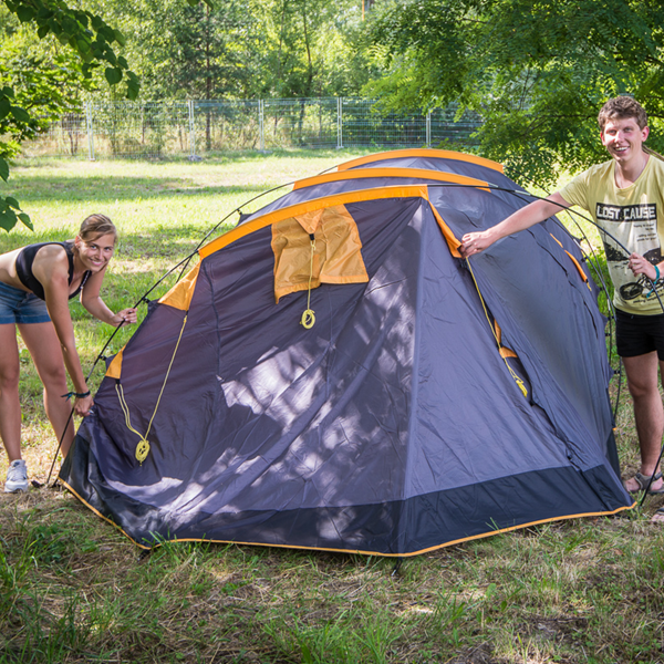 Festival campsite next to Slezskostravsky hrad (Castle camp)